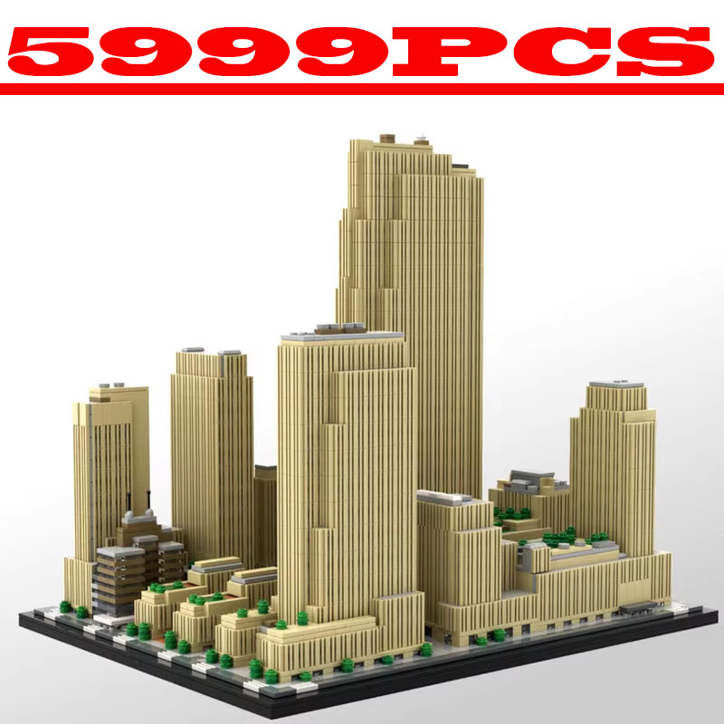 Kids Education Center - مكعبات بناء مركز روكفلر 5999 قطعة،