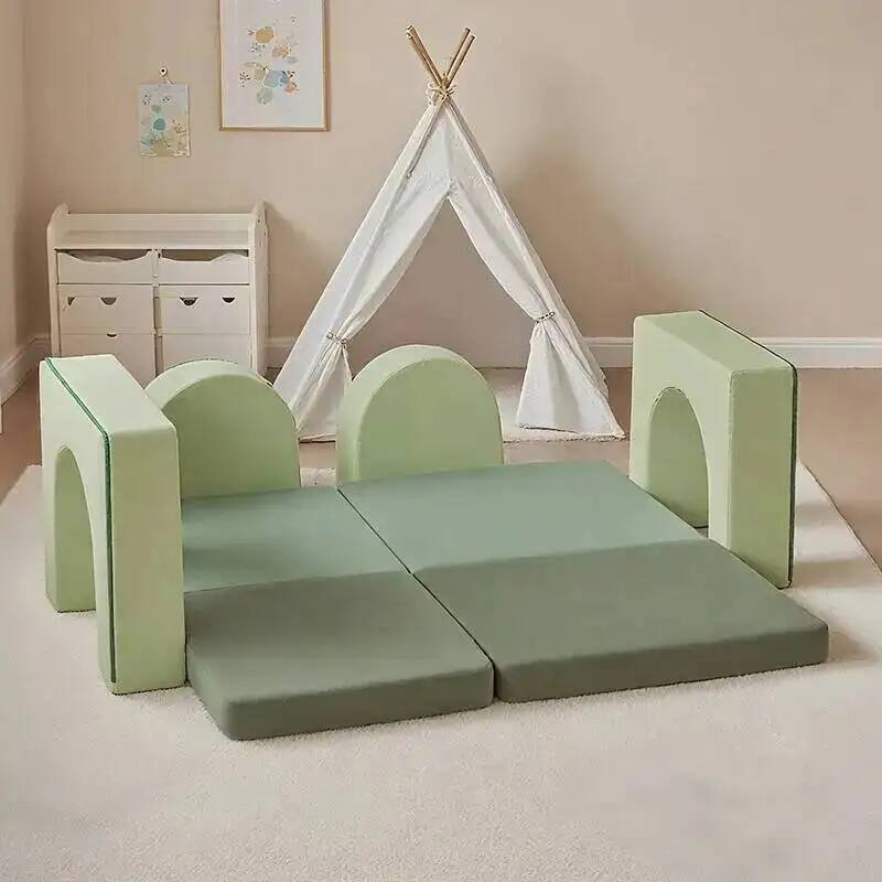 Kids Education Center - سجادة ألعاب قابلة للتركيب، أريكة ألعاب